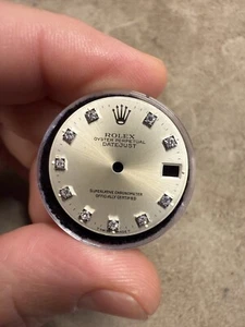 Rolex Champagne Factory Diamond Dial for 31mm Datejust Watch - Picture 1 of 8