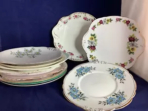 CHOICE OF PRETTY VINTAGE CHINA CAKE PLATES BREAD PLATES SANDWICH PLATES 3 - Picture 1 of 16