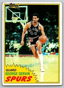 1981-82 Topps Basketball George Gervin #37 San Antonio Spurs NBA Low Grade