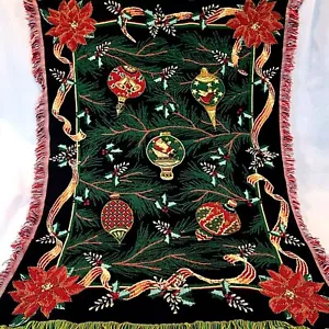 Manta de tapiz de colección adornos navideños de vacaciones de Northwest Company 57X46 - Imagen 1 de 8