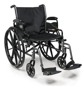 Everest & Jennings Traveler L3 Plus Wheelchair, Lightweight Adult Use, 18" Seat - Picture 1 of 5