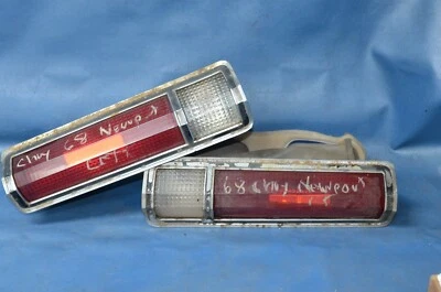 Chrysler Newport 1968 conjunto de luces traseras luz trasera lente cubierta derecha izquierda OEM Foto 1 de 4