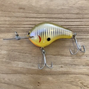 Bagley Diving B2 DB2 Vintage Crankbait Lure - GS Golden Shiner Rare All Brass - Picture 1 of 5