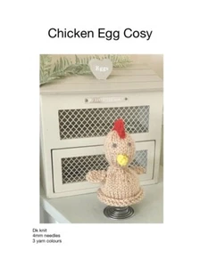 KNITTING PATTERN - Chicken Egg Cosy DK knit (12cm) - Picture 1 of 1