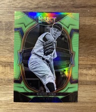 2023 Panini Select Baseball Whitey Ford New York Yankees Green Prizm /75