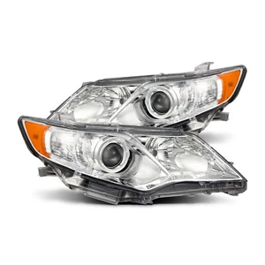 Fit 2012-2014 Toyota Camry Chrome Projcetor Headlights Replacement Headlamp Pair - Foto 1 di 8