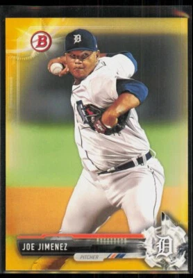 2017 Bowman Paper Prospects Yellow Joe Jimenez Detroit Tigers #BP38 - Image 1 of 2
