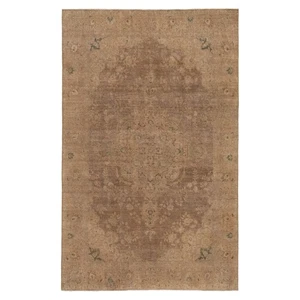 Alfombra persa vintage 310x196 cm anudada a mano Orient Carpet Rug marrón moderno - Imagen 1 de 12
