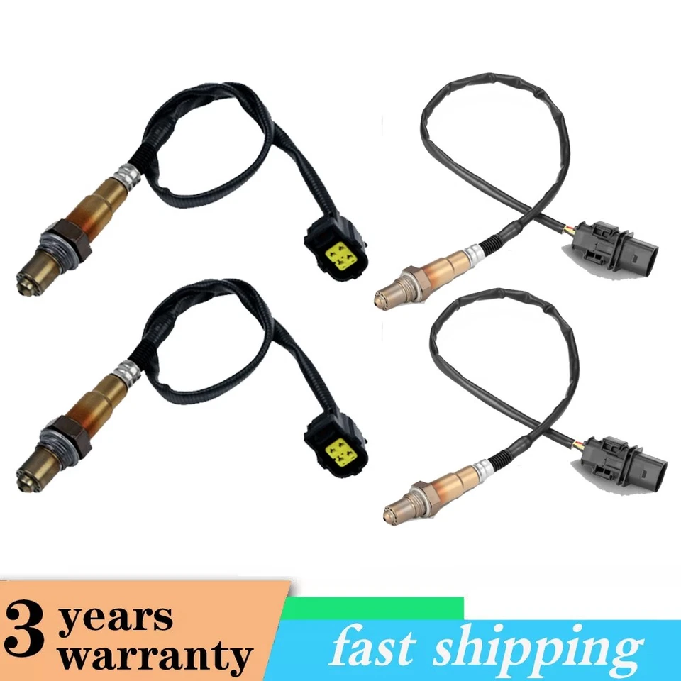 Sensor de oxígeno O2 aguas arriba y aguas abajo 4 piezas para Mercedes-Benz ML350 R350 S550 GL450 Foto 1 de 4