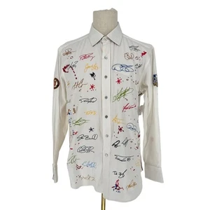 Camisa Robert Graham Tejida Botón Delantero Manga Larga EDICIÓN COLECCIONISTA L - Imagen 1 de 9