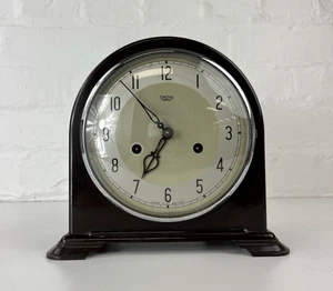 Vintage Smiths Enfield Bakelit Kaminuhr Made in Great Britain mit Schlüssel #234 - Bild 1 von 11