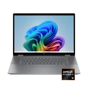 New HP OmniBook X Flip 2-in-1 16'' 2K Touch Laptop AMD Ryzen AI 5 340 16GB 512GB - Picture 1 of 9