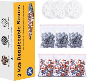 Duschkopf Kalk Filter 3 Kits Für 3 Filtrationen Duschkopf Ionische Filter (Handb - Bild 1 von 6