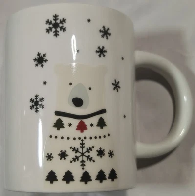 Taza Crate & Barrel Forest Friends - Polar Bear 12 oz 2022 Joan Anderson 687-355 Foto 1 de 4