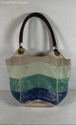 Bolso Cartera/Bolso con asa superior The Sak de cuero multicolor bloques de colores bolsillos interiores Foto 1 de 4