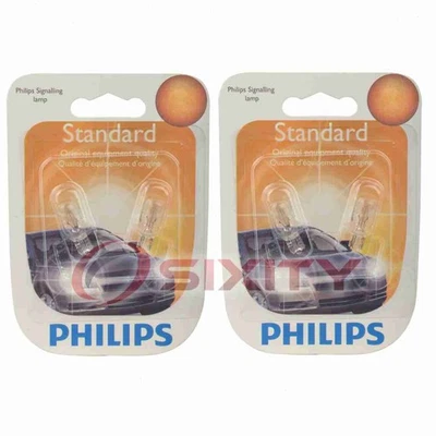 2 bombillas de matrícula Philips para Oldsmobile Custom Cruiser dm Foto 1 de 4