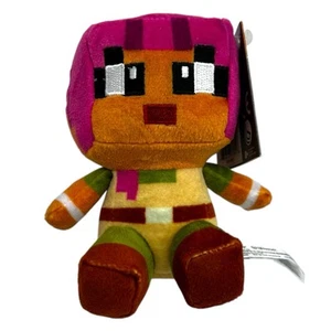 Minecraft Dungeons Adriene Mini Crafter 5” Peluche Juguete Rosa Jinx - Imagen 1 de 5