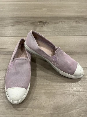 Miu Miu Black Lavender Cap Toe Loafer Slip On Sneaker Size 39 - Image 1 of 4