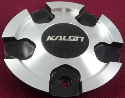Kalon Wheels Silver / Gloss Black Custom Wheel Center Cap # C10203BM02 (1) - Image 1 of 3