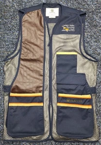 Beretta Shooting Vest Two Tone Blue/Gray Size Large Lehigh Valley Sporting Clays - Picture 1 of 14