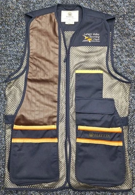 Beretta Shooting Vest Two Tone Blue/Gray Size Large Lehigh Valley Sporting Clays - Image 1 of 4