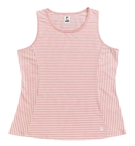 Fila Sleeveless Activewear Tank Top Pink White Striped Women’s X-Large - Picture 1 of 8