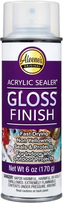 Aleenes Gloss Finish Clear Acrylic Sealer Spray 6 Oz Waterproof Protective Seal