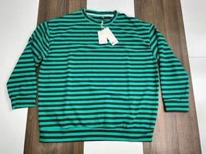 NUOVA camicia Beltty Big Eyes adulto taglia 2XL righe verdi alta Vogue manica lunga nuova con etichette - Foto 1 di 11