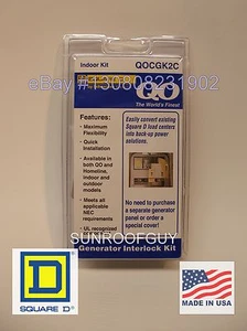 Kit de enclavamiento de generador interior centro de carga cuadrado D QO (QOCGK2C) - NUEVO - Imagen 1 de 5
