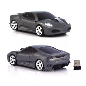 Ferrari Audi car Wireless Mouse Optical 2.4Ghz Game Laptop PC Mice +USB 5 Colors - Picture 1 of 40