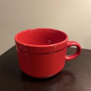 GREENBRIAR INTERNATIONAL LG COFFEE /SOUP CUP RED - Picture 1 of 5