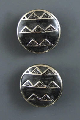 ENAMEL DESIGNER BUTTONS - SET OF2 - Image 1 of 3