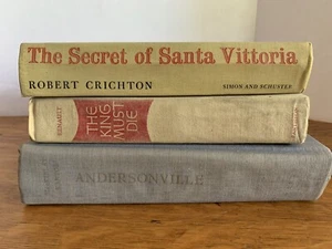 3 Historical Fiction HC Andersonville King Must Die Secret Of Santa Vittoria Lot - Picture 1 of 17