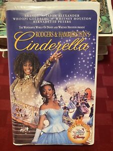 Rodgers And Hammerstein’s CINDERELLA VHS Disney Whitney Houston Brandy Clamshell