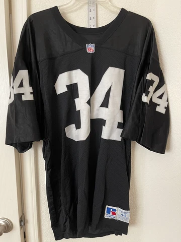 VINTAGE LOS ANGELES RAIDERS BO JACKSON #34 SEWN JERSEY SIZE 44 Oakland Las Vegas Cover