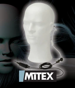 MITEX 2 DRAHT AKUSTIK RÖHREN OHRHÖRER MIT MIKROFON/PTT - FÜR ALLE MITEX ZWEI WEGE RADIOS - Bild 1 von 3