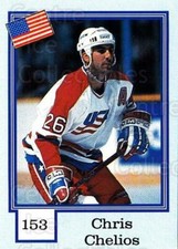 1992 Finnish Semic Stickers Snickers Backs #153 Chris Chelios