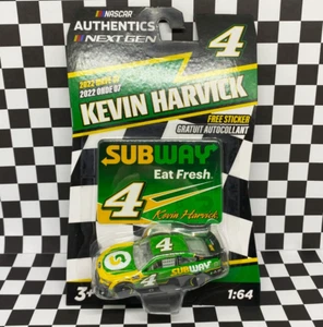 NASCAR Authentics 2022 Wave 7 Kevin Harvick SUBWAY Ford Mustang 1/64 - Picture 1 of 4