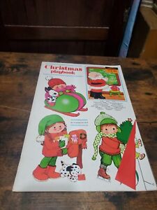 Vintage Christmas Large 60's Playbook Punch Out Activity Book by Fuld & Company 