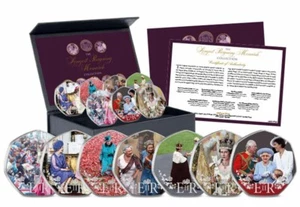 British Royal History - King & Queen Of England x7 50p Shaped Coins Set - Bild 1 von 9