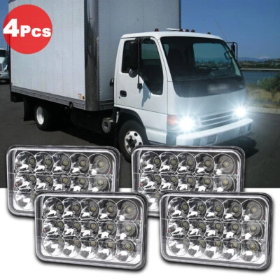 Faro LED 4x6"" haz alto/bajo para adelante Isuzu NPR-HD NQR GMC W3500 4 un. Foto 1 de 4