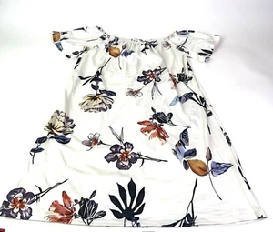 POGTMM Multicolor Floral/ White Sleeveless Blouse Womens Sz. L - Picture 1 of 7