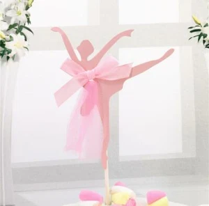 Beautiful Dancing Ballerina Cupcake Cake Topper for Birthday Theme Party Supply - Picture 1 of 16