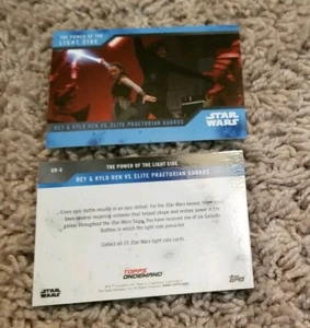 Power of the Light Side Topps Star Wars BLUE card OnDemand REY KYLO & PRAETORIAN - Picture 1 of 1