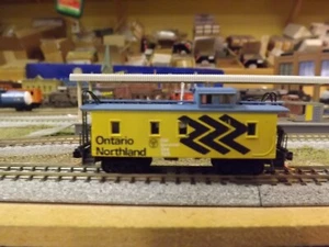 ONTARIO NORTHLAND WOOD SIDED # 125 N-Scale Custom Painted Caboose - Picture 1 of 3