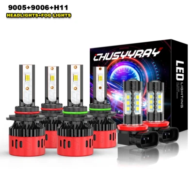 6x faros LED altos bajos antiniebla Fit Toyota Corolla 2009-2014 2015 2016 Foto 1 de 4