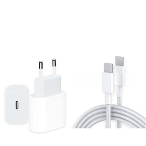 Ladeset [Ladekabel USB-C auf USB-C, 100 cm + Adapter USB-C] - Bild 1 von 1