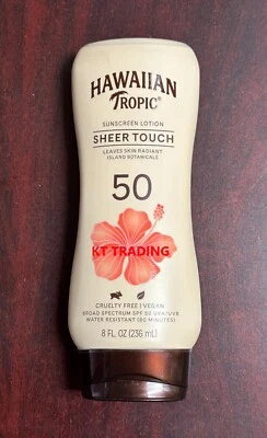 HAWAIIAN TROPIC Protector Solar Táctil Transparente Loción Sin Aceite FPS 50 8 oz ~ NUEVO Foto 1 de 4