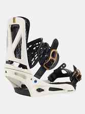 2024 Burton Genesis Re Flex Snowboard bindings Medium (8-11) White / gold