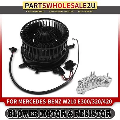 Front HVAC Blower Motor & Resistor Kit for Mercedes-Benz E300 E320 E430 E55 AMG - Image 1 of 4
